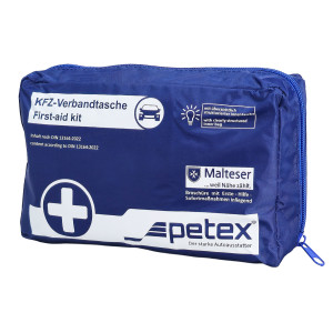 PETEX kit πρώτων βοηθειών για οχήματα 43930005, DIN 13164-2022, μπλε | Gadgets - Αξεσουάρ | elabstore.gr