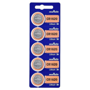 MURATA μπαταρίες λιθίου CR1620, 3V, 5τμχ | Μπαταρίες | elabstore.gr