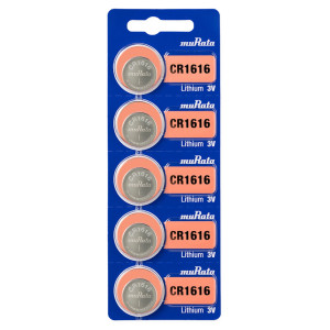 MURATA μπαταρίες λιθίου CR1616, 3V, 5τμχ | Μπαταρίες | elabstore.gr