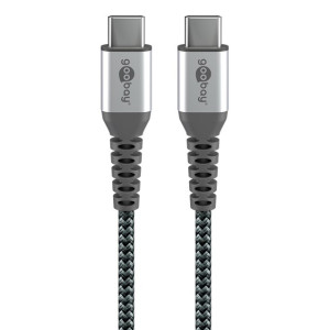 GOOBAY καλώδιο USB-C 49301, 60W, 480Mbps, 0.50m, μαύρο | Καλώδια - Αντάπτορες | elabstore.gr
