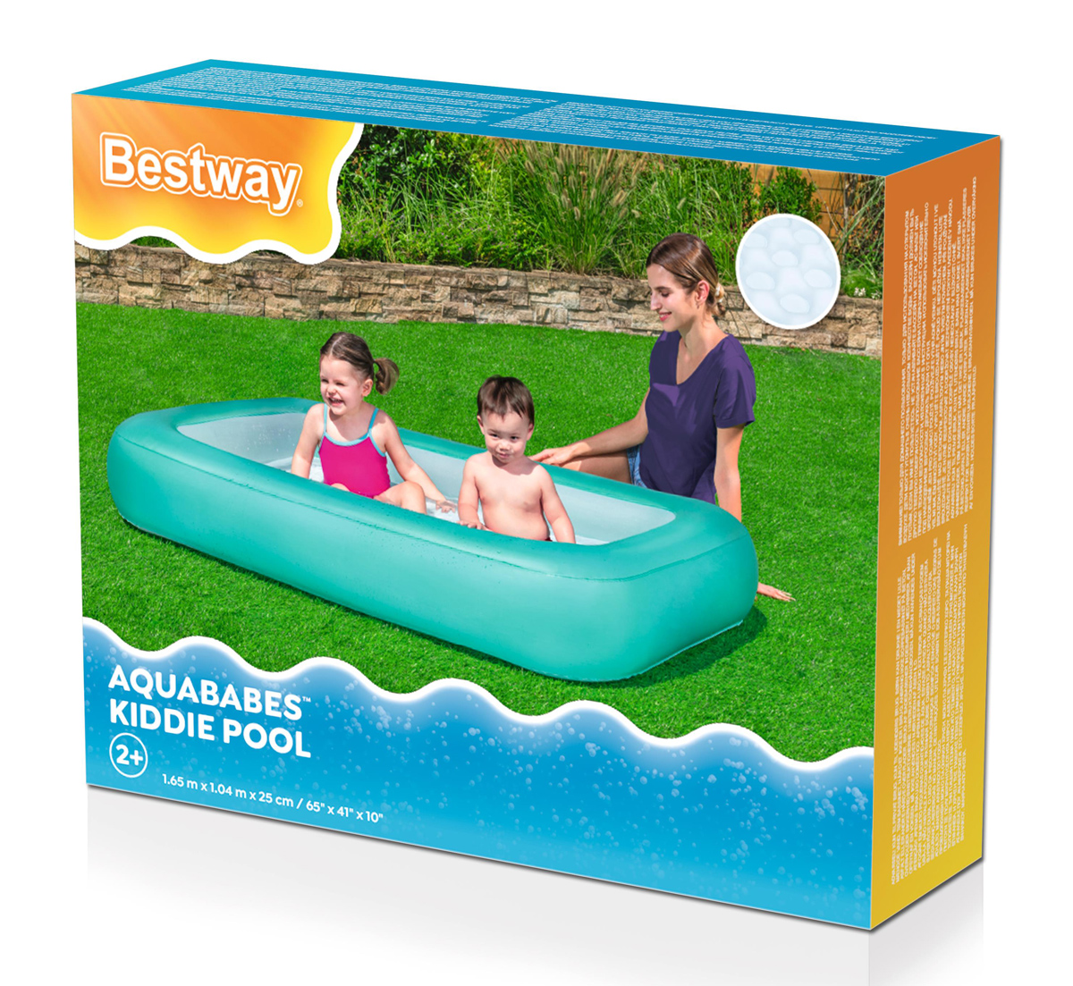 BESTWAY παιδική φουσκωτή πισίνα 51115, 102lt, 165x104x25cm, βεραμάν | eLabstore.gr BESTWAY παιδική φουσκωτή πισίνα 51115, 102lt, 165x104x25cm, βεραμάν - Image 6