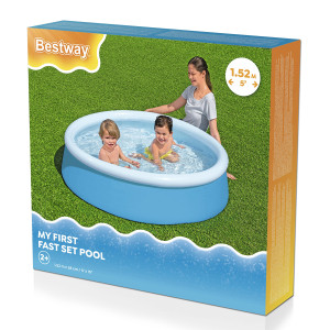 BESTWAY παιδική φουσκωτή πισίνα 57241, 477lt, Φ152x38cm, μπλε | eLabstore.gr BESTWAY παιδική φουσκωτή πισίνα 57241, 477lt, Φ152x38cm, μπλε | Είδη Εξοχής & Παραλίας | elabstore.gr