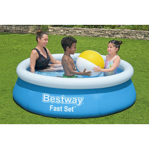 BESTWAY παιδική φουσκωτή πισίνα 57392, 940lt, Φ183x51cm, μπλε | Είδη Εξοχής & Παραλίας | elabstore.gr