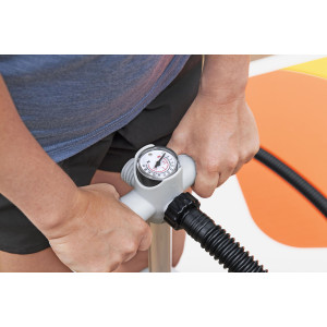 BESTWAY τρόμπα χειρός 62227 με μανόμετρο, 1.8/3.45lt, 7/23PSI, μαύρη | Είδη Εξοχής & Παραλίας | elabstore.gr