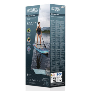 BESTWAY φουσκωτή σανίδα SUP/kayak Oceana 6532B με αποσπώμενο κάθισμα, 305x84x15cm, μπλε | Είδη Εξοχής & Παραλίας | elabstore.gr