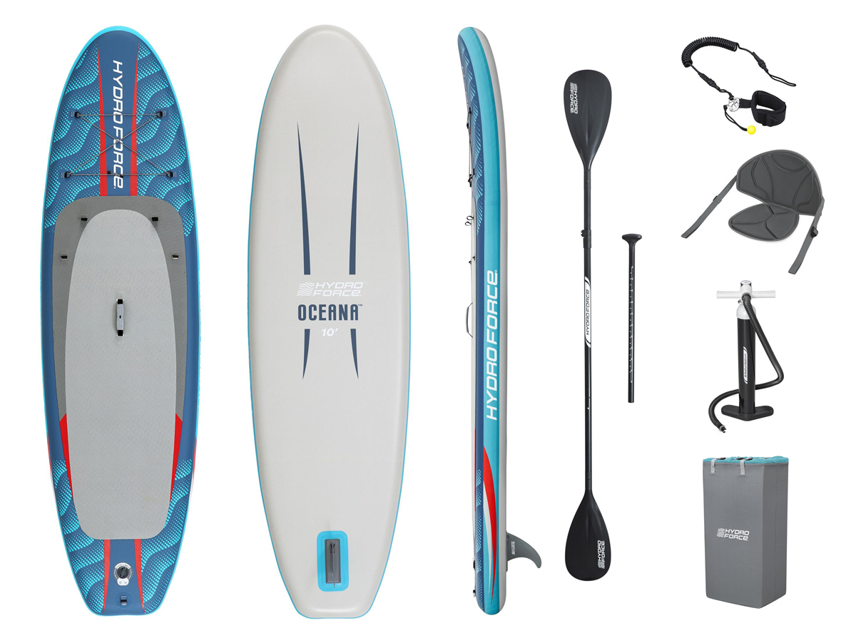 BESTWAY φουσκωτή σανίδα SUP/kayak Oceana 6532B με αποσπώμενο κάθισμα, 305x84x15cm, μπλε | Είδη Εξοχής & Παραλίας | elabstore.gr
