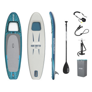 BESTWAY φουσκωτή σανίδα SUP Aqua Drifter View 6532H με διάφανο παράθυρο, 335x91.5x15cm, μπλε | Είδη Εξοχής & Παραλίας | elabstore.gr