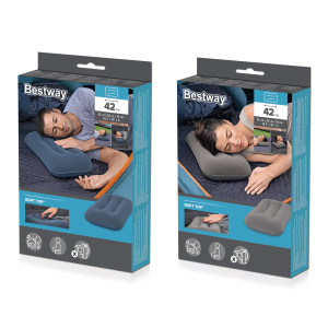 BESTWAY φουσκωτό μαξιλαράκι 67121, 42x26x10cm, διάφορα χρώματα, 1τμχ | Είδη Εξοχής & Παραλίας | elabstore.gr
