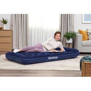 BESTWAY φουσκωτό στρώμα 67224 με ενσωματωμένη τρόμπα & μαξιλάρι, μονό, 188x99x28cm, μπλε | eLabstore.gr BESTWAY φουσκωτό στρώμα 67224 με ενσωματωμένη τρόμπα & μαξιλάρι, μονό, 188x99x28cm, μπλε | Είδη Εξοχής & Παραλίας | elabstore.gr