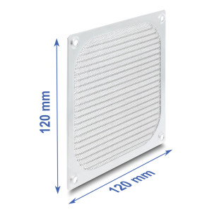 DELOCK σχάρα για 120mm ανεμιστήρα 67458 με φίλτρο σκόνης, μεταλλική, ασημί | PC & Αναβάθμιση | elabstore.gr
