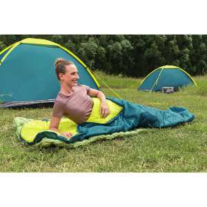 BESTWAY sleeping bag 68102, μονό, 220x75cm, πετρόλ | Είδη Εξοχής & Παραλίας | elabstore.gr