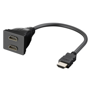 GOOBAY HDMI splitter 68784, 1x input/2x output, 1080p, μαύρο | Καλώδια - Αντάπτορες | elabstore.gr
