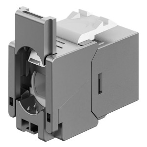 GOOBAY Keystone module RJ45 77942, CAT 6A STP, slim & short, toolfree, ασημί | Εξοπλισμός IT | elabstore.gr