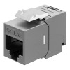 GOOBAY Keystone module RJ45 77942, CAT 6A STP, slim & short, toolfree, ασημί | Εξοπλισμός IT | elabstore.gr