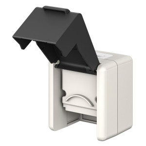 GOOBAY κυτίο για 2x Keystone modules 79169, εξωτερικού χώρου, IP44, λευκό/μαύρο | eLabstore.gr GOOBAY κυτίο για 2x Keystone modules 79169, εξωτερικού χώρου, IP44, λευκό/μαύρο | Εξοπλισμός IT | elabstore.gr