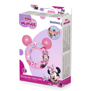 BESTWAY παιδικό σωσίβιο κουλούρα 9102N, 74x76cm, 3-6 ετών, Minnie | Είδη Εξοχής & Παραλίας | elabstore.gr