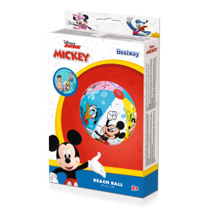 BESTWAY μπάλα θαλάσσης 91098, 51cm, Mickey & Friends | Είδη Εξοχής & Παραλίας | elabstore.gr