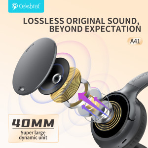CELEBRAT headphones A41, ασύρματα & ενσύρματα, 40mm, 400mAh, ANC, μαύρα | eLabstore.gr CELEBRAT headphones A41, ασύρματα & ενσύρματα, 40mm, 400mAh, ANC, μαύρα | Αξεσουάρ κινητών | elabstore.gr