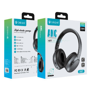 CELEBRAT headphones A41, ασύρματα & ενσύρματα, 40mm, 400mAh, ANC, μαύρα | eLabstore.gr CELEBRAT headphones A41, ασύρματα & ενσύρματα, 40mm, 400mAh, ANC, μαύρα | eLabstore.gr