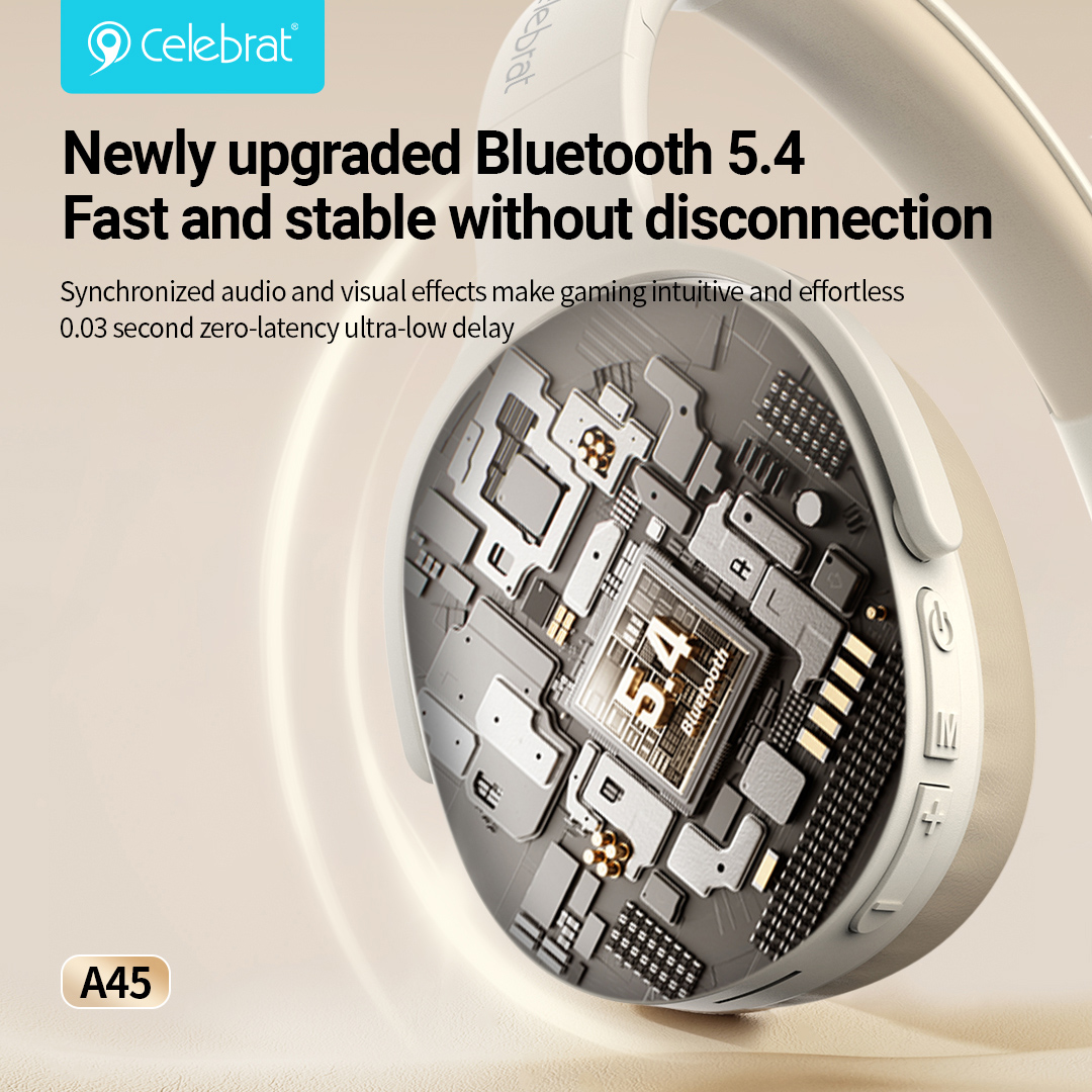 CELEBRAT headphones A45, ασύρματα & ενσύρματα, micro SD, 40mm, 250mAh, μαύρα | eLabstore.gr CELEBRAT headphones A45, ασύρματα & ενσύρματα, micro SD, 40mm, 250mAh, μαύρα | Αξεσουάρ κινητών | elabstore.gr