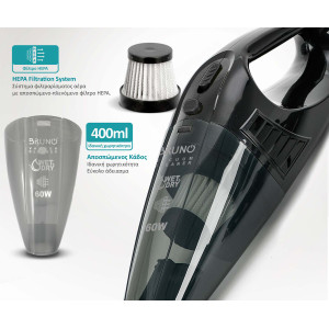 BRUNO σκουπάκι αυτοκινήτου υγρών & στερεών BRN-0294, 60W, καλώδιο αναπτήρα 12V, φίλτρο HEPA, μαύρο | eLabstore.gr BRUNO σκουπάκι αυτοκινήτου υγρών & στερεών BRN-0294, 60W, καλώδιο αναπτήρα 12V, φίλτρο HEPA, μαύρο | Ηλεκτρικές συσκευές | elabstore.gr