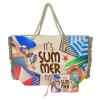 BRUNO τσάντα θαλάσσης με νεσεσέρ SOL-BAY BRN-0299, 58x40cm | Είδη Εξοχής & Παραλίας | elabstore.gr
