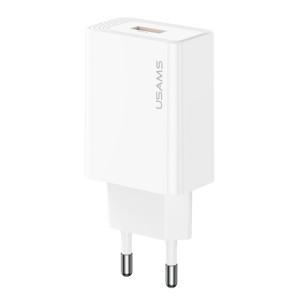 USAMS φορτιστής τοίχου CC324, USB, 18W, λευκός | Αξεσουάρ κινητών | elabstore.gr