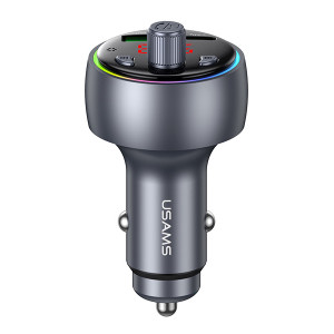USAMS FM transmitter & φορτιστής CC328, USB/USB-C, 30W, Bluetooth, μαύρο | Gadgets - Αξεσουάρ | elabstore.gr