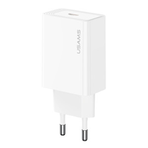 USAMS φορτιστής τοίχου CC329, USB-C, 30W, λευκός | Αξεσουάρ κινητών | elabstore.gr
