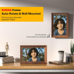 KODAK ψηφιακή κορνίζα CF102P με 10.1" οθόνη αφής, 1+32GB, WiFi, καφέ | Οικιακός εξοπλισμός | elabstore.gr