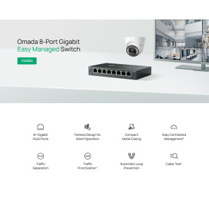 TP-LINK easy managed switch ES208G, 8x Gigabit θύρες, V1.0 | eLabstore.gr TP-LINK easy managed switch ES208G, 8x Gigabit θύρες, V1.0 | Δικτυακά | elabstore.gr