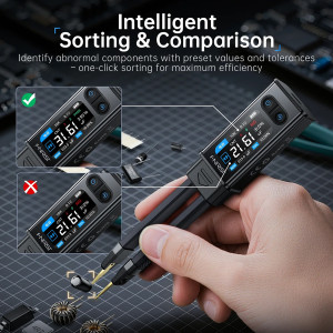 FNIRSI ψηφιακό LCR/ESR tester LCR-ST2 Plus, επαναφορτιζόμενο | eLabstore.gr FNIRSI ψηφιακό LCR/ESR tester LCR-ST2 Plus, επαναφορτιζόμενο | eLabstore.gr
