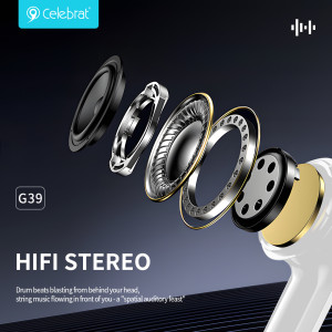 CELEBRAT earphones με μικρόφωνο G39, USB-C σύνδεση, 14mm, 1.2m, μαύρα | eLabstore.gr CELEBRAT earphones με μικρόφωνο G39, USB-C σύνδεση, 14mm, 1.2m, μαύρα | Αξεσουάρ κινητών | elabstore.gr