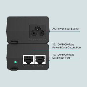 TP-LINK omada PoE+ injector POE160S, V4.0 | eLabstore.gr TP-LINK omada PoE+ injector POE160S, V4.0 | Δικτυακά | elabstore.gr
