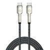 POWERTECH καλώδιο USB-C PTR-0198, PD 60W, 480Mbps, 1m, μαύρο | Καλώδια - Αντάπτορες | elabstore.gr