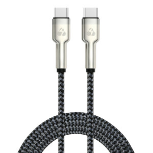 POWERTECH καλώδιο USB-C PTR-0198, PD 60W, 480Mbps, 1m, μαύρο | Καλώδια - Αντάπτορες | elabstore.gr