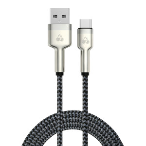 POWERTECH καλώδιο USB-C σε USB PTR-0199, PD 60W, 480Mbps, 1m, μαύρο/γκρι | Καλώδια - Αντάπτορες | elabstore.gr