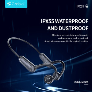 CELEBRAT neckband earphones SE9, OWS Bone Conduction, 16.3mm, 180mAh, μαύρα | eLabstore.gr CELEBRAT neckband earphones SE9, OWS Bone Conduction, 16.3mm, 180mAh, μαύρα | Αξεσουάρ κινητών | elabstore.gr
