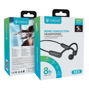CELEBRAT neckband earphones SE9, OWS Bone Conduction, 16.3mm, 180mAh, μαύρα | eLabstore.gr CELEBRAT neckband earphones SE9, OWS Bone Conduction, 16.3mm, 180mAh, μαύρα | Αξεσουάρ κινητών | elabstore.gr