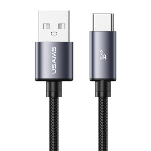 USAMS καλώδιο USB-C σε USB SJ767, 3A, 480Mbps, 1m, μαύρο | Καλώδια - Αντάπτορες | elabstore.gr