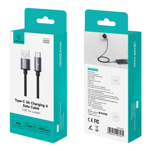 USAMS καλώδιο USB-C σε USB SJ767, 3A, 480Mbps, 1m, μαύρο | eLabstore.gr USAMS καλώδιο USB-C σε USB SJ767, 3A, 480Mbps, 1m, μαύρο | Καλώδια - Αντάπτορες | elabstore.gr