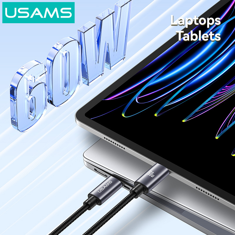 USAMS καλώδιο USB-C SJ769, 60W, 480Mbps, 1m, μαύρο | eLabstore.gr USAMS καλώδιο USB-C SJ769, 60W, 480Mbps, 1m, μαύρο | Καλώδια - Αντάπτορες | elabstore.gr