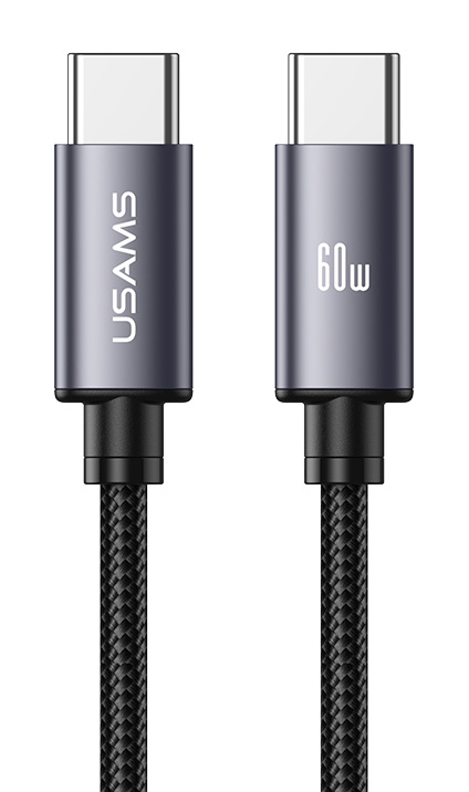 USAMS καλώδιο USB-C SJ769, 60W, 480Mbps, 1m, μαύρο | eLabstore.gr USAMS καλώδιο USB-C SJ769, 60W, 480Mbps, 1m, μαύρο | Καλώδια - Αντάπτορες | elabstore.gr