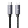 USAMS καλώδιο Lightning σε USB-C SJ770, 30W, 480Mbps, 1m, μαύρο | Καλώδια - Αντάπτορες | elabstore.gr