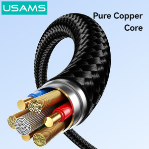 USAMS καλώδιο Lightning σε USB-C SJ770, 30W, 480Mbps, 1m, μαύρο | Καλώδια - Αντάπτορες | elabstore.gr