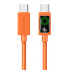 USAMS καλώδιο USB-C SJ773, 60W, 480Mbps, 1.2m, πορτοκαλί | Καλώδια - Αντάπτορες | elabstore.gr