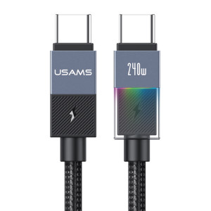 USAMS καλώδιο USB-C SJ775, 240W, 480Mbps, 1.2m, μαύρο | Καλώδια - Αντάπτορες | elabstore.gr
