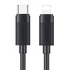 USAMS καλώδιο Lightning σε USB-C SJ781, 30W, 480Mbps, 1m, μαύρο | Καλώδια - Αντάπτορες | elabstore.gr