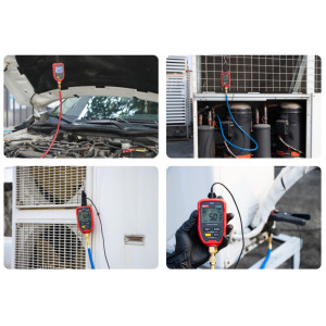 UNI-T ασύρματο μανόμετρο πίεσης ψυκτικών UT336P KIT με δαγκάνα θερμοκρασίας | Εργαλεία | elabstore.gr