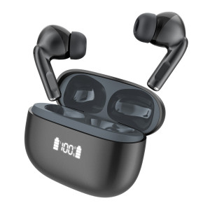 CELEBRAT earphones με θήκη φόρτισης W72, True Wireless, 10mm, 33/380mAh, ANC & ENC, μαύρα | Αξεσουάρ κινητών | elabstore.gr